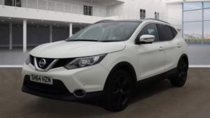 2014 Nissan Qashqai 1.2 Dig-T N-Tec+ 2WD Euro 5 (s/s) 5dr in White — image 2