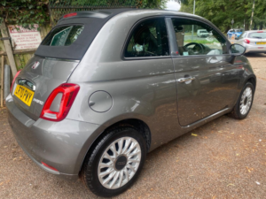 2020 Fiat 500c 1.0 1.0 70hp Mild Hybrid Lounge Convertible in Grey — image 6