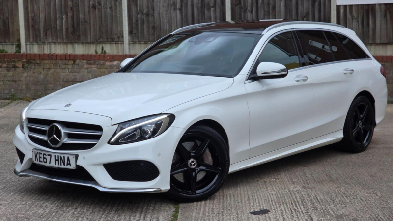 2017 Mercedes-Benz C Class 2.1 C250d Amg Line (premium Plus) G-Tronic+ Euro 6 (s/s) 5dr in White — image 1