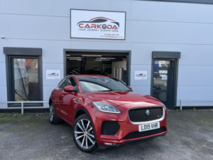 2019 Jaguar E-Pace 2.0 D180 R-Dynamic Hse in Red — image 2