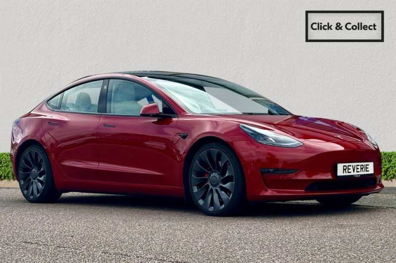 2021 Tesla Model 3 (dual Motor) Performance Saloon 4dr Electric Auto 4wde (performance Upgrade) (449 Bhp) in Red — image 1