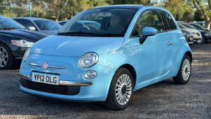 2012 Fiat 500 1.2 Lounge Euro 5 (s/s) 3dr in Blue — image 3