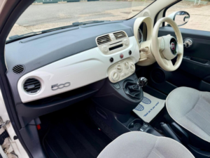 2014 Fiat 500 1.2 Lounge Euro 6 (s/s) 3dr in White — image 5