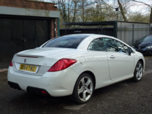 2014 Peugeot 308 Cc 2.0 Hdi Allure Convertible 2dr Diesel Tiptronic Euro 5 (163 Ps) in White — image 4