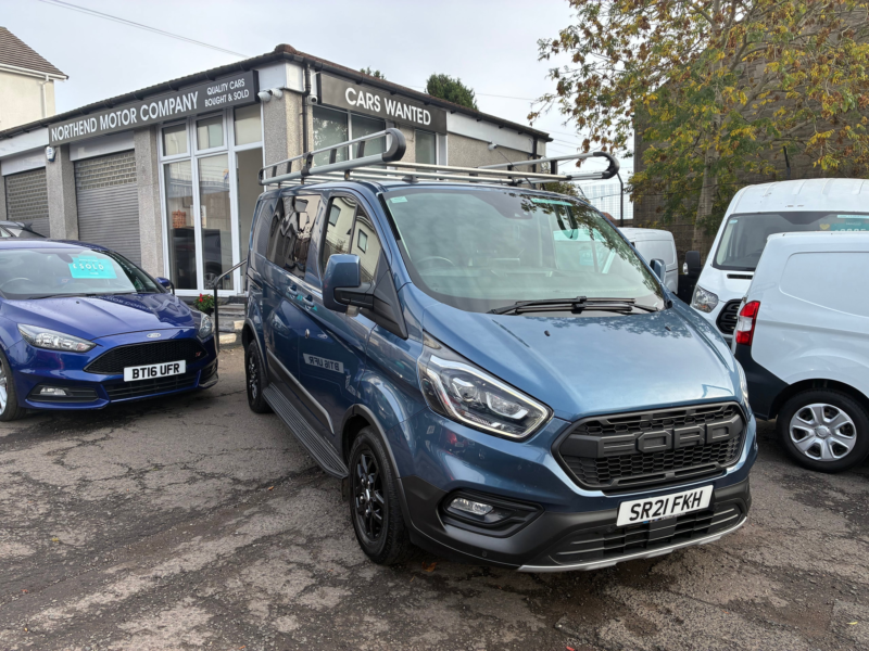 2021 Ford Transit Custom 2.0 300 Ecoblue Trail Crew Van Double Cab 5dr Diesel Manual L1 H1 Euro 6 (s/s) (130 Ps) in Blue — image 1