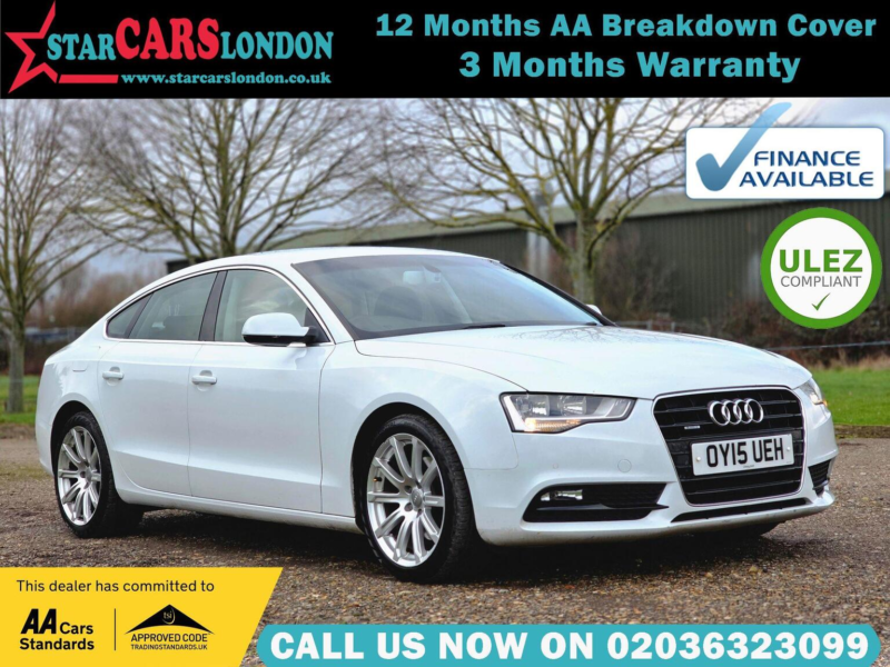 2015 Audi A5 2.0 Tfsi Se Technik Sportback S Tronic Quattro Euro 6 (s/s) 5dr in White — image 1