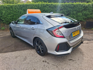2017 Honda Civic 1.0 Vtec Turbo Sr CVT Euro 6 (s/s) 5dr in Silver — image 3