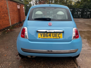2014 Fiat 500 1.2 Lounge Euro 6 (s/s) 3dr in Blue — image 3