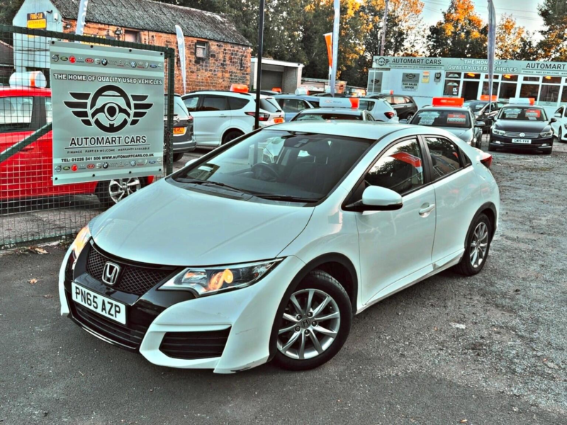 2015 Honda Civic 1.4 I-Vtec S Euro 6 (s/s) 5dr in White — image 1