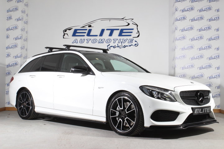 2017 Mercedes-Benz C Class 3.0 C43 V6 Amg (premium) Estate 5dr Petrol G-Tronic+ 4matic Euro 6 (s/s) (367 Ps) in White — image 1