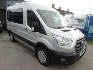 2021 Ford Transit 2.0 350 Ecoblue Trend Rwd L2 H2 Euro 6 (s/s) 5dr (12 Seat) in Silver — image 3