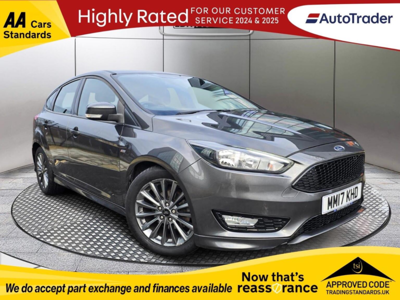 2017 Ford Focus 1.0t Ecoboost St-Line Auto Euro 6 (s/s) 5dr in Grey — image 1