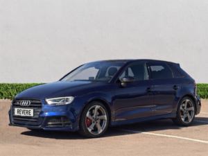 2018 Audi S3 2.0 Tfsi Black Edition Sportback 5dr Petrol S Tronic Quattro Euro 6 (s/s) (310 Ps) in Blue — image 3