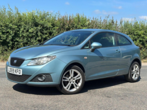2009 SEAT Ibiza 1.6 16v Sport Sport Coupe DSG Euro 4 3dr in Blue — image 3