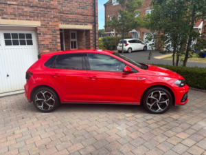 2019 Volkswagen Polo 1.0 Tsi Gpf R-Line Hatchback 5dr Petrol DSG Euro 6 (s/s) (115 Ps) in Red — image 2