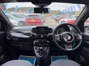 2019 Fiat 500 1.2 Lounge Euro 6 (s/s) 3dr in Black — image 2
