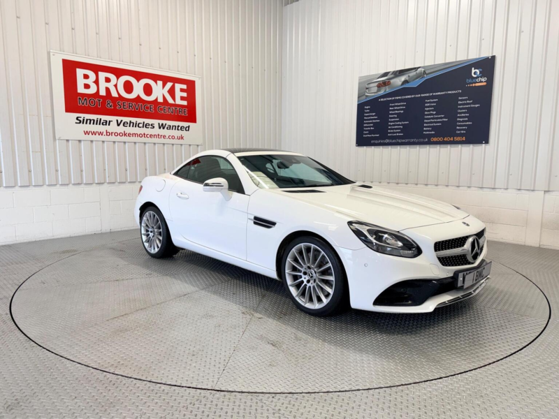 2019 Mercedes-Benz Slc 1.6 Slc180 Amg Line G-Tronic Euro 6 (s/s) 2dr in White — image 1