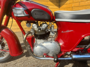 1961 Triumph 5ta Motorcycle in Red — image 5