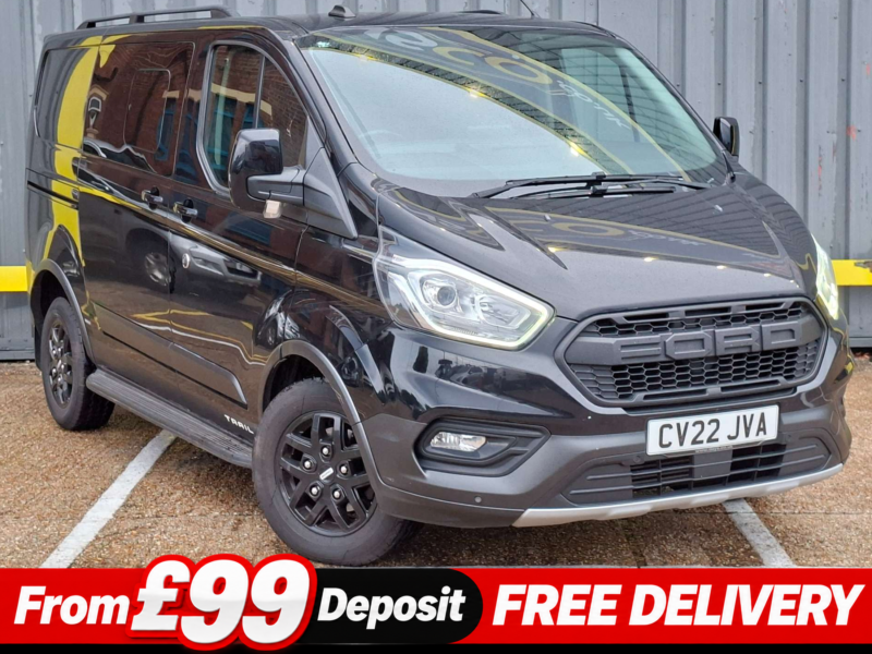 2022 Ford Transit Custom 2.0 320 Ecoblue Trail Crew Van Double Cab 5dr Diesel Manual L1 H1 Euro 6 (s/s) (170 Ps) in Black — image 1