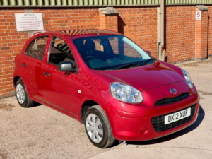 2012 Nissan Micra 1.2 12v Visia Euro 5 5dr in Red — image 2