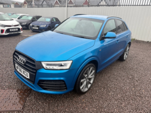 2016 Audi Q3 2.0 Tdi S Line Plus SUV 5dr Diesel S Tronic Quattro Euro 6 (s/s) (150 Ps) in Blue — image 4