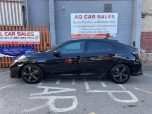 2018 Honda Civic 1.5 Vtec Turbo Sport CVT Euro 6 (s/s) 5dr in Black — image 4