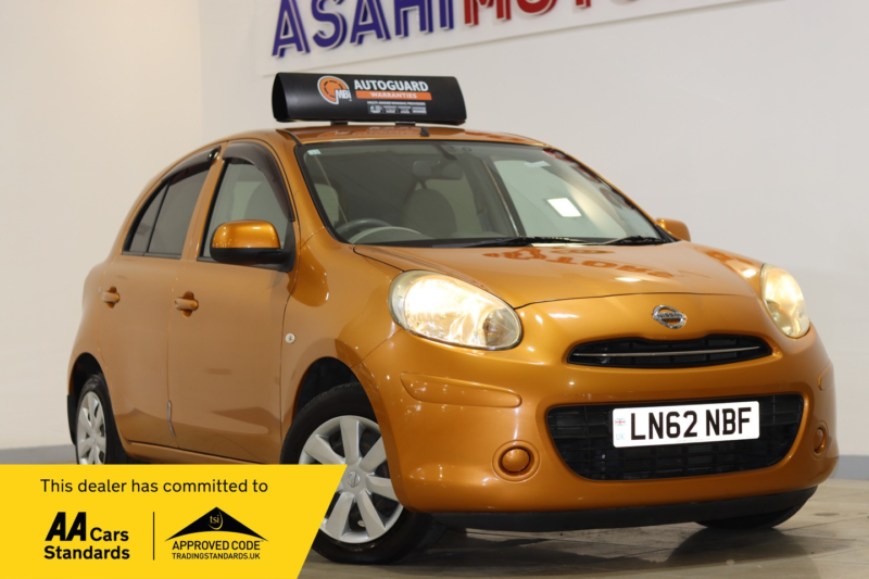 2012 Nissan Micra 1.2 12v 30 CVT Euro 5 5dr in Orange — image 1