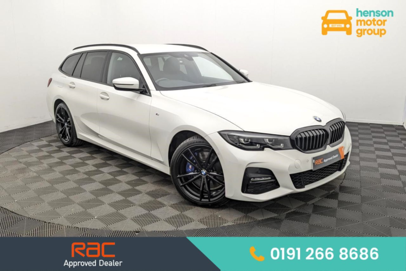 2021 BMW 3 Series 2.0 330e 12kwh M Sport Touring 5dr Petrol Plug-In Hybrid Auto Euro 6 (s/s) (292 Ps) in White — image 1