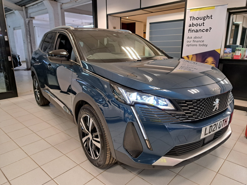 2021 Peugeot 3008 1.2 Puretech Gt SUV 5dr Petrol Eat Euro 6 (s/s) (130 Ps) in Blue — image 1