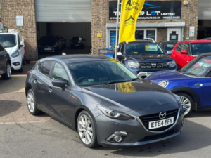 2015 Mazda Mazda3 2.0 Skyactiv-G Sport Nav Euro 5 (s/s) 5dr in Grey — image 2