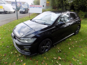 2018 Volkswagen Polo 1.0 Tsi R-Line Euro 6 (s/s) 5dr in Black — image 5