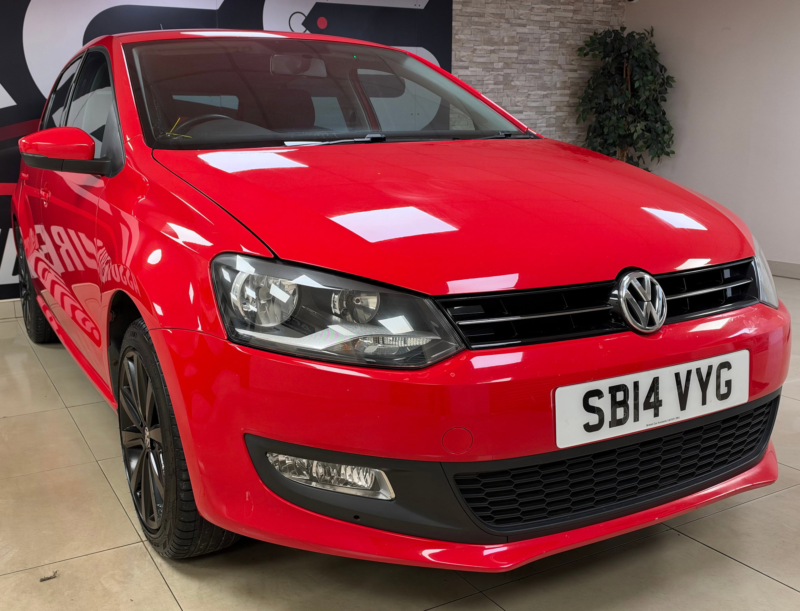 2014 Volkswagen Polo 1.2 Match Edition Hatchback 5dr Petrol Manual Euro 5 (60 Ps) in Red — image 1