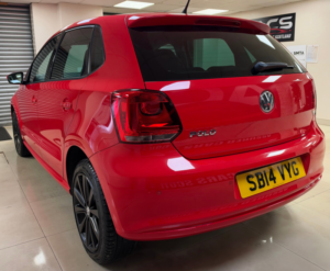2014 Volkswagen Polo 1.2 Match Edition Hatchback 5dr Petrol Manual Euro 5 (60 Ps) in Red — image 3