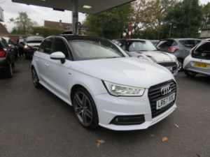 2017 Audi A1 1.4 Tfsi S Line Sportback S Tronic Euro 6 (s/s) 5dr in White — image 3