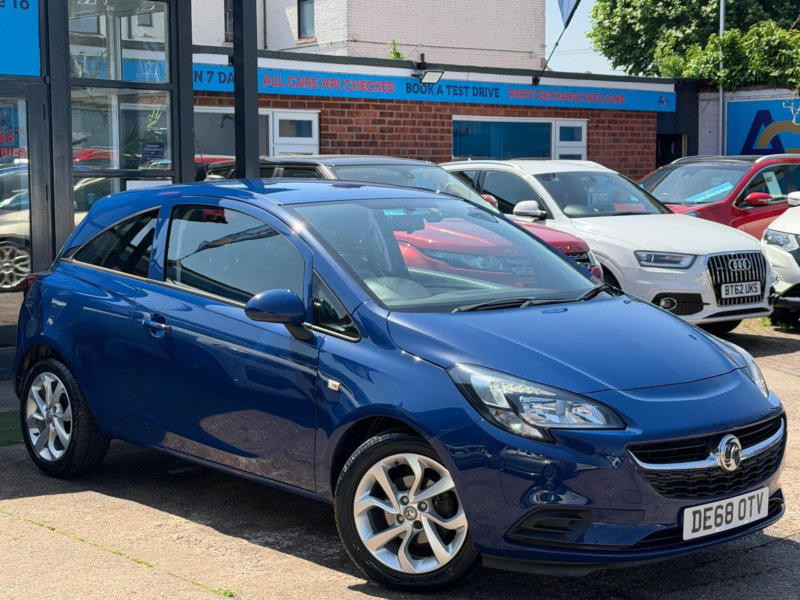 2018 Vauxhall Corsa 1.4i Ecotec Sport Euro 6 3dr in Blue — image 1