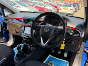 2018 Vauxhall Corsa 1.4i Ecotec Sport Euro 6 3dr in Blue — image 3