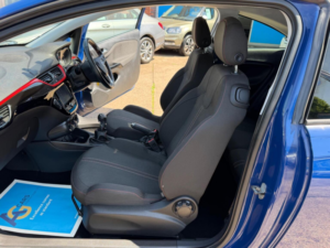 2018 Vauxhall Corsa 1.4i Ecotec Sport Euro 6 3dr in Blue — image 4