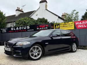 2012 BMW 5 Series 2.0 520d M Sport Touring Steptronic Euro 5 (s/s) 5dr in Black — image 3