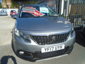2017 Peugeot 2008 1.6 Bluehdi Allure SUV 5dr Diesel Manual Euro 6 (s/s) (100 Ps) in Grey — image 3