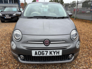 2017 Fiat 500 1.2 Lounge Euro 6 (s/s) 3dr in Grey — image 2