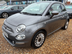 2017 Fiat 500 1.2 Lounge Euro 6 (s/s) 3dr in Grey — image 3