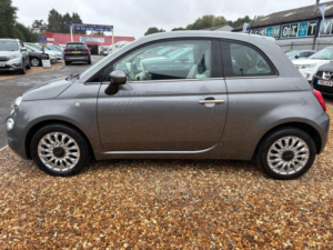 2017 Fiat 500 1.2 Lounge Euro 6 (s/s) 3dr in Grey — image 4