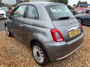 2017 Fiat 500 1.2 Lounge Euro 6 (s/s) 3dr in Grey — image 5