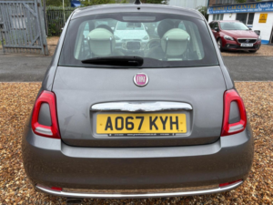 2017 Fiat 500 1.2 Lounge Euro 6 (s/s) 3dr in Grey — image 6