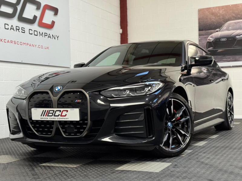 2022 BMW I4 M50 83.9kwh Gran Coupe Auto 4WD 5dr in Black — image 1