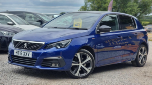 2018 Peugeot 308 1.2 Puretech Gpf Gt Line Eat Euro 6 (s/s) 5dr in Blue — image 3