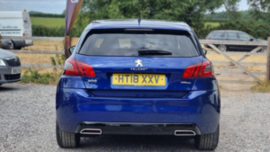 2018 Peugeot 308 1.2 Puretech Gpf Gt Line Eat Euro 6 (s/s) 5dr in Blue — image 6