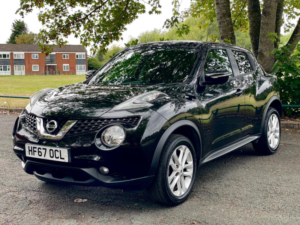 2017 Nissan Juke 1.6 Acenta Xtron Euro 6 5dr in Black — image 3