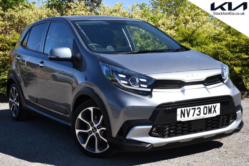 2024 Kia Picanto 1.0 Dpi X-Line S Hatchback 5dr Petrol AMT Euro 6 (s/s) (66 Bhp) in Grey — image 1