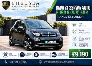2017 BMW I3 33kwh Auto Euro 6 (s/s) 5dr (range Extender) in Black — image 2